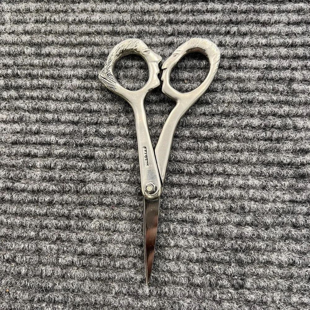 Vintage 1980's Rare Carrol Boyes Man & Women Kissing Motif Scissors South Africa